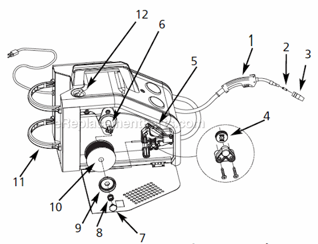 Page A Diagram and Parts List for WG2060  Campbell Hausfeld Welder